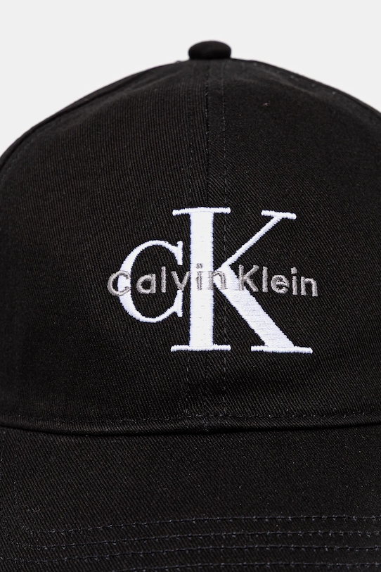 Calvin Klein berretto da baseball in cotone LV04K5026G nero AW25