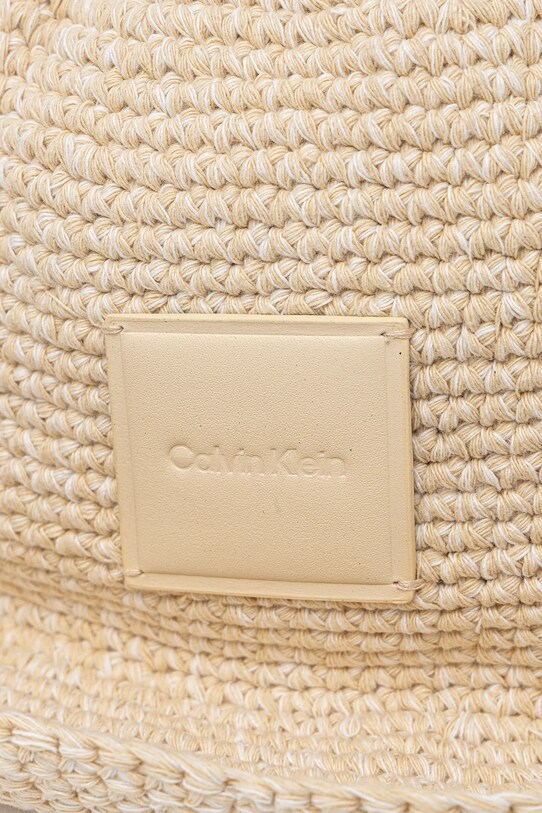 Calvin Klein berretto in cotone LV04K5064G beige AW25