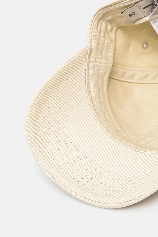 Calvin Klein czapka z daszkiem bawełniana beżowy LV04K5065G
