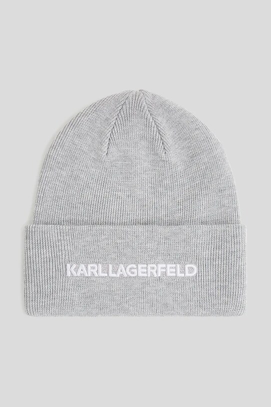 Karl Lagerfeld sapka közepesen vastag szürke A3W33143