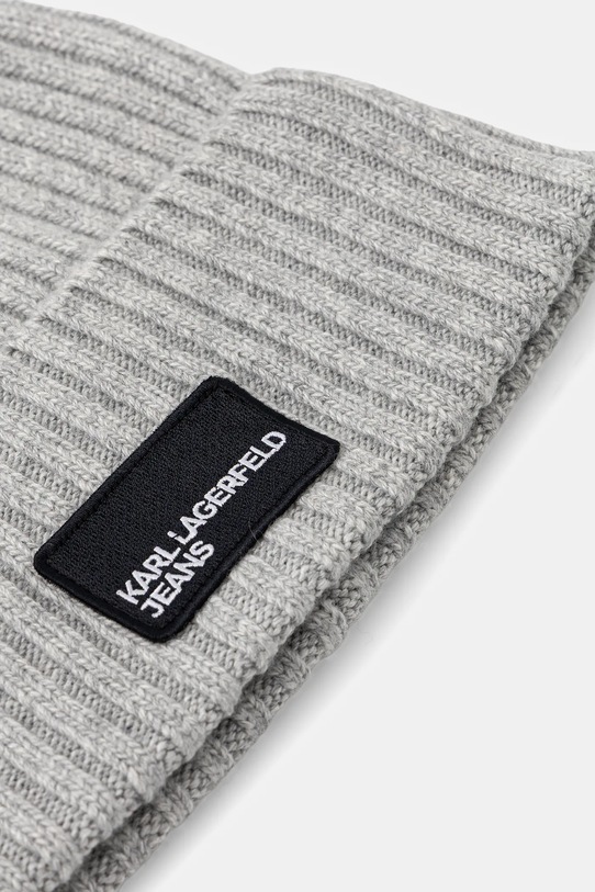 Karl Lagerfeld Jeans czapka z wełną A3W33111 szary AW25