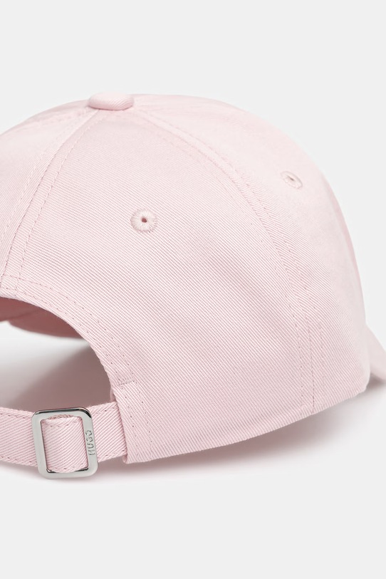 Akcesoria HUGO czapka z daszkiem damska bawełniana Asya 50546581 różowy