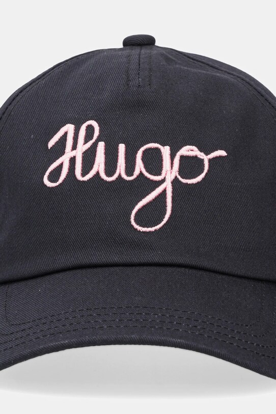 Хлопковая кепка HUGO 50546591 чёрный AW25