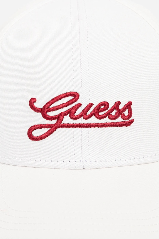 Guess czapka z daszkiem bawełniana AW5362.COT01 biały AW25