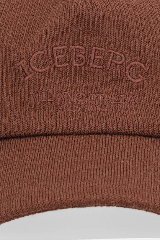 Iceberg czapka z daszkiem z wełną 7102.6962 brązowy AW25