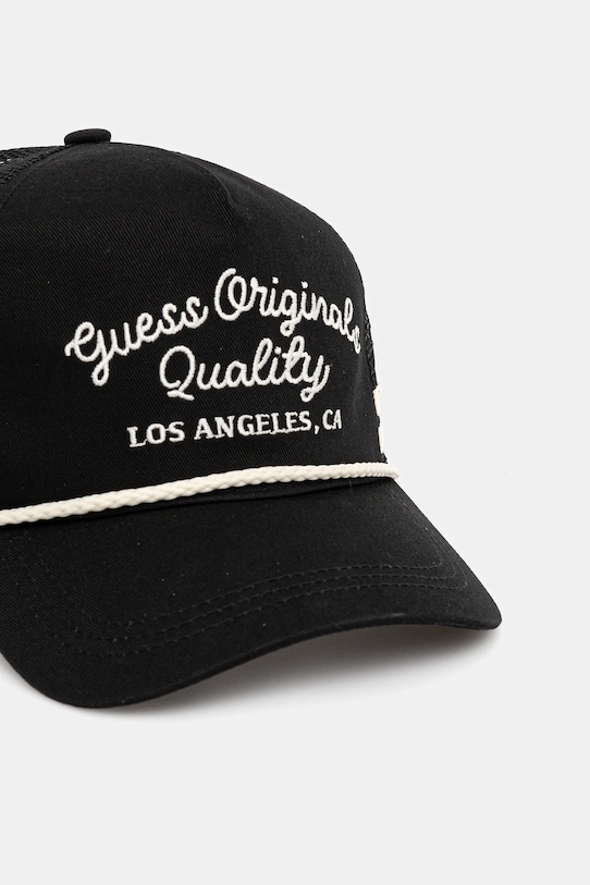 Guess Originals czapka z daszkiem bawełniana VINTAGE M5YZ04.WO07T czarny AW25