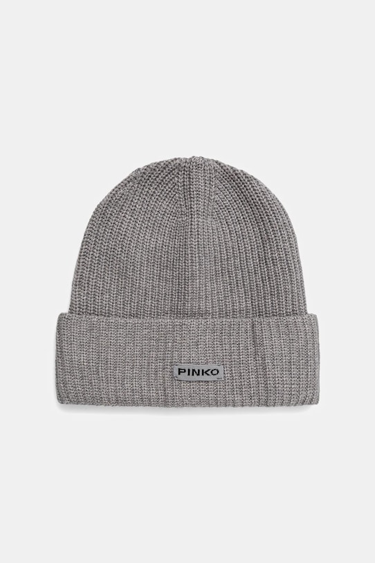 Čiapka s prímesou vlny Pinko hrubá sivá 105993.A2Z4