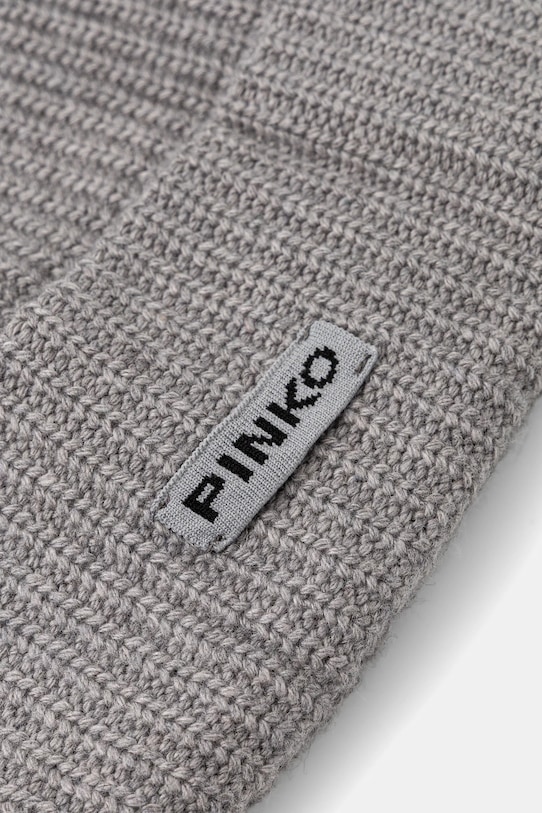Doplnky Čiapka s prímesou vlny Pinko 105993.A2Z4 sivá