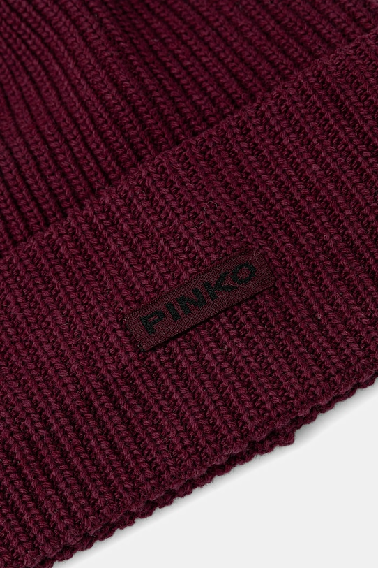 Doplnky Čiapka s prímesou vlny Pinko 105993.A2Z4 burgundské