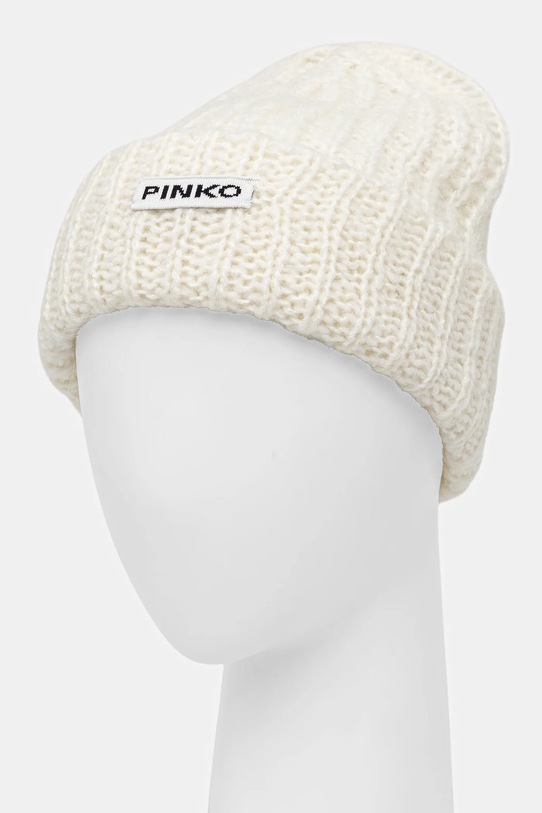 Čepice s vlnou Pinko 105989.A2Z2 béžová AW25