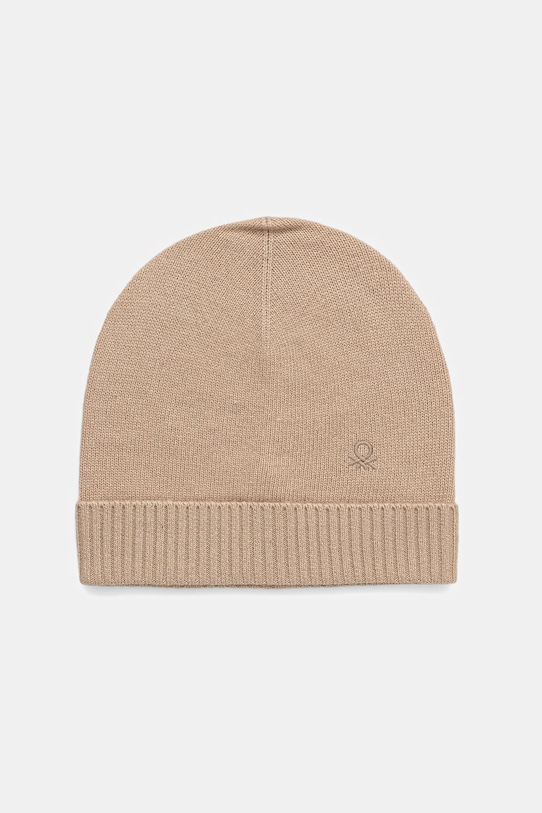 Шапка з додаванням вовни United Colors of Benetton тонкий бежевий 122HDA013