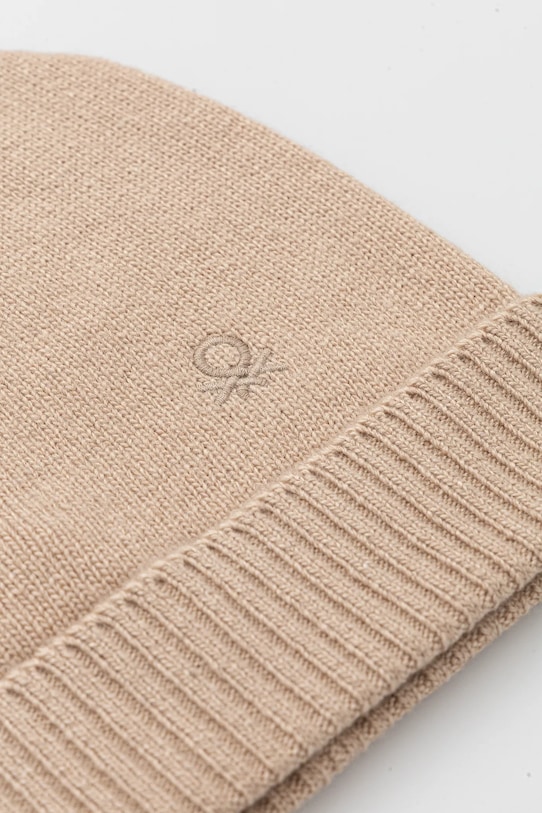 Аксесуари Шапка з додаванням вовни United Colors of Benetton 122HDA013 бежевий