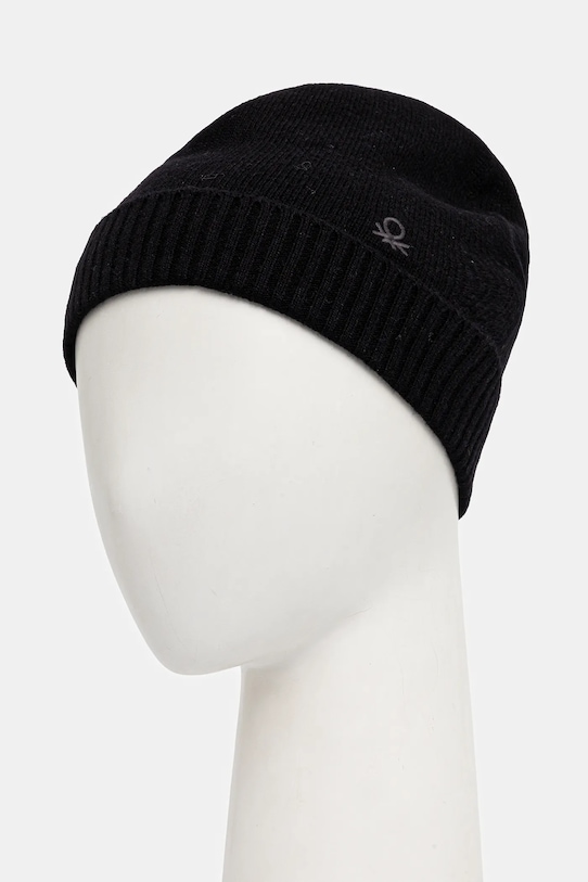 United Colors of Benetton pălărie din amestec de lână 122HDA013 negru AW25