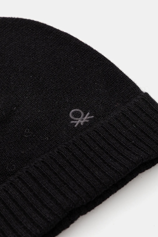 Accesorii United Colors of Benetton pălărie din amestec de lână 122HDA013 negru