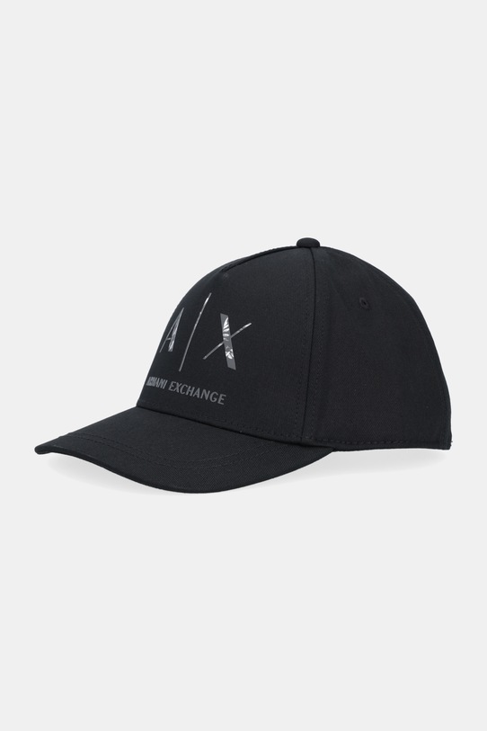Armani Exchange czapka z daszkiem bawełniana bawełna czarny XW001486.AF19099