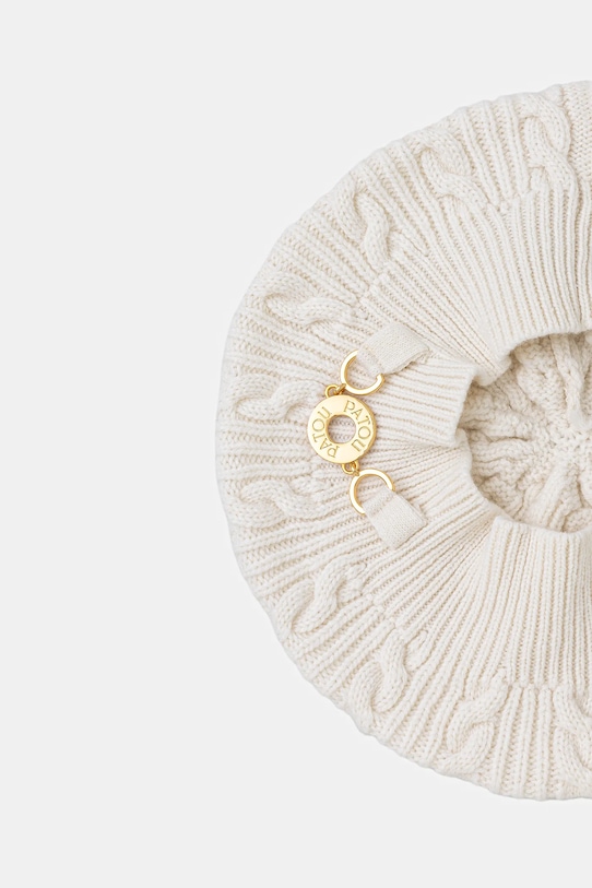 Patou beret z wełną AC1038041 beżowy AW25