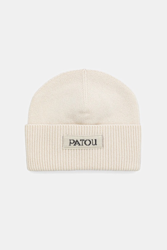 Patou czapka wełniana wełna beżowy AC1058064