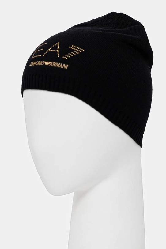 Accesorii EA7 Emporio Armani căciulă si eșarfă din amestec de lână AF16843.7W000717 negru