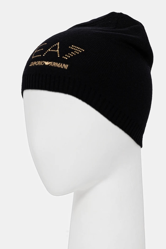 Akcesoria EA7 Emporio Armani czapka i szalik z domieszką wełny AF16843.7W000717 czarny