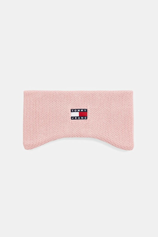 Tommy Jeans opaska na głowę bawełniana aplikacja różowy AW0AW17898