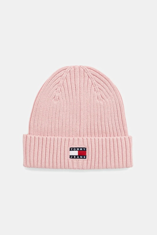 Βαμβακερό καπέλο Tommy Jeans βαμβάκι ροζ AW0AW17899