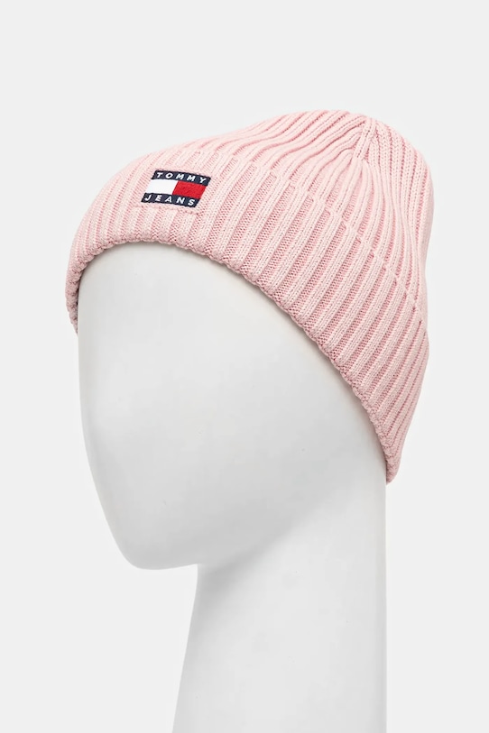 Αξεσουάρ Βαμβακερό Σκούφος Tommy Jeans AW0AW17899 ροζ