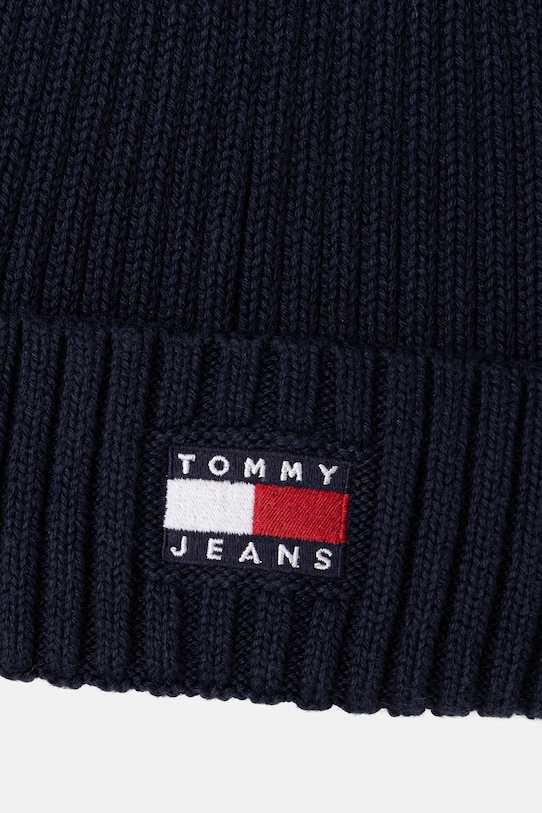 Βαμβακερό Σκούφος Tommy Jeans AW0AW17899 σκούρο μπλε AW25