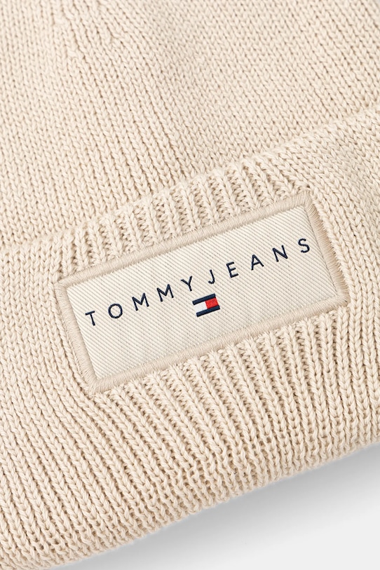 Bavlněná čepice Tommy Jeans AW0AW17913 béžová AW25