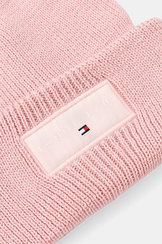 Бавовняна шапка Tommy Jeans AW0AW17913 рожевий AW25