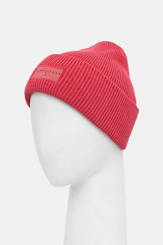 Doplňky Bavlněná čepice Tommy Jeans AW0AW17913 růžová