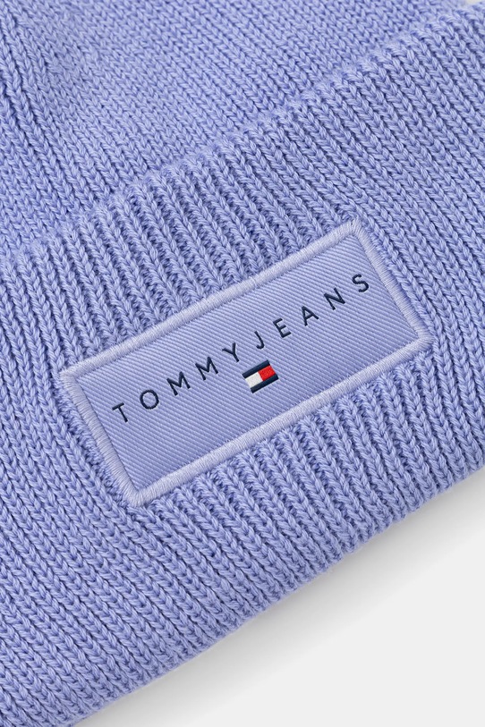 Памучна шапка Tommy Jeans AW0AW17913 син AW25