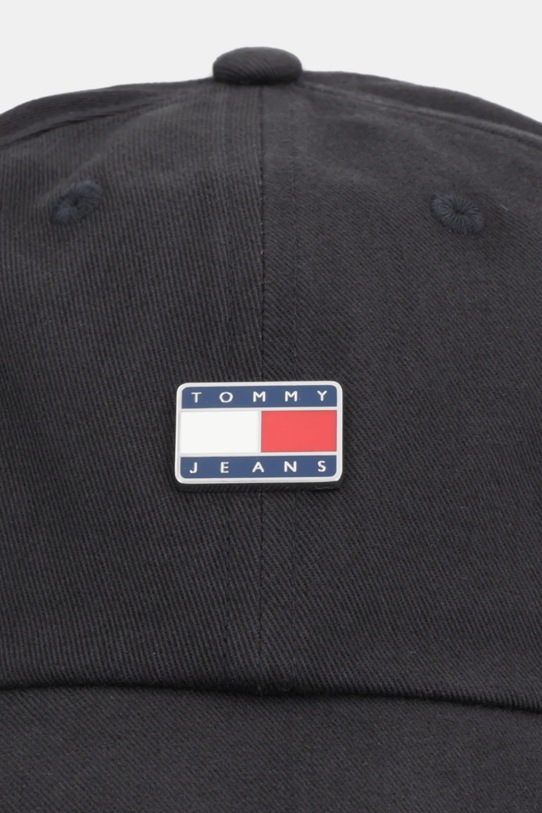 Бавовняна бейсболка Tommy Jeans AW0AW17901 чорний AW25
