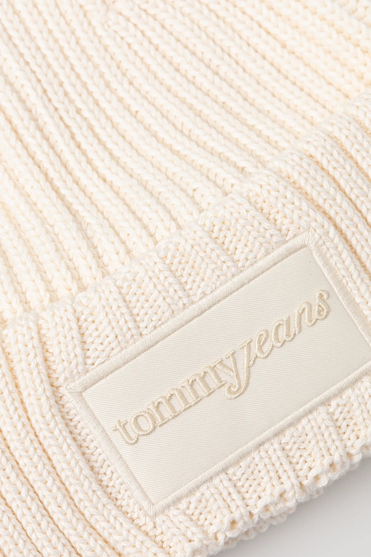 Accesorii Tommy Jeans căciulă din bumbac AW0AW17909 bej