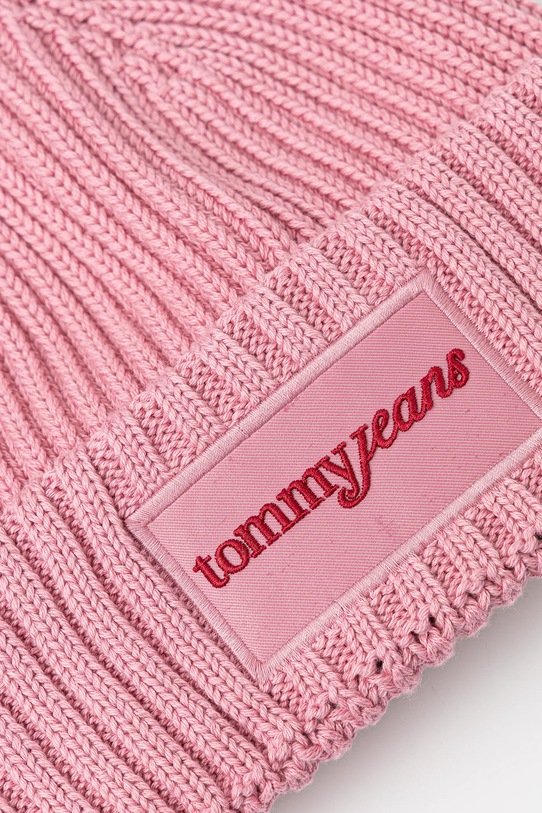 Doplnky Bavlnená čiapka Tommy Jeans AW0AW17909 ružová