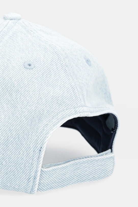 Akcesoria Tommy Jeans czapka z daszkiem jeansowa AW0AW17912 niebieski