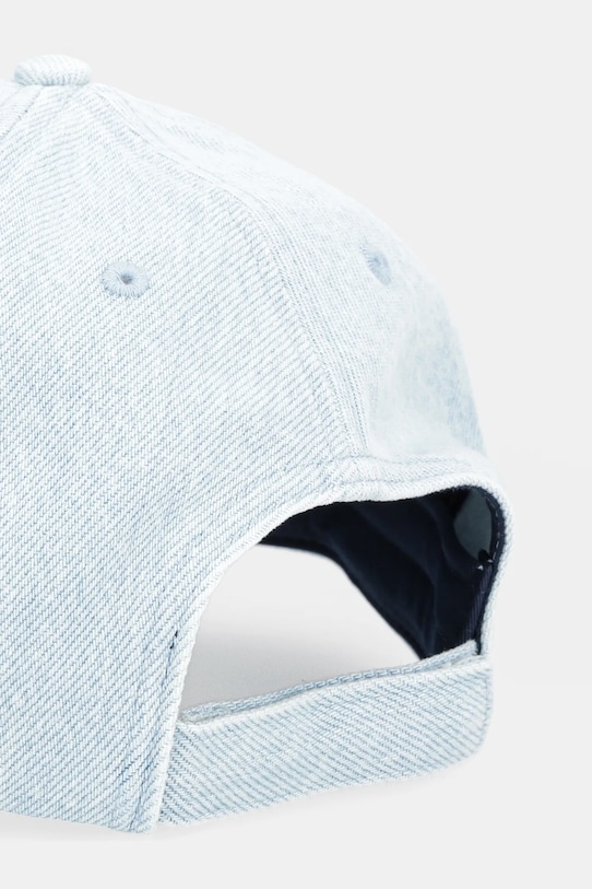 Akcesoria Tommy Jeans czapka z daszkiem jeansowa AW0AW17912 niebieski
