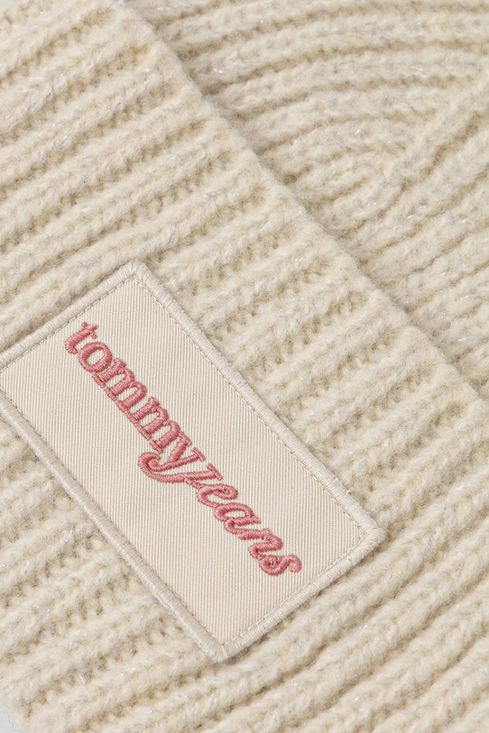 Tommy Jeans czapka z dodatkiem wełny AW0AW17984 beżowy NC25