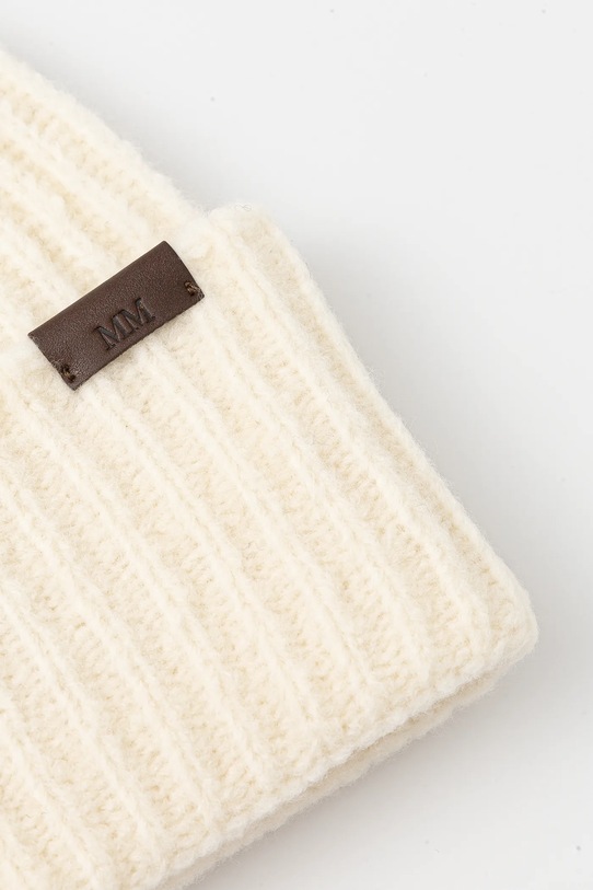 Akcesoria MM czapka z dodatkiem wełny WARREN 2526576018600 beżowy