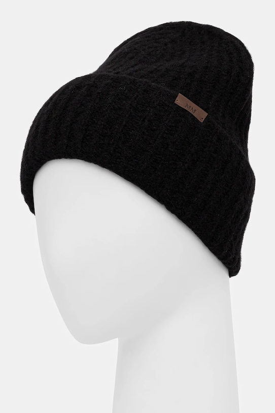 MM czapka z dodatkiem wełny WARREN 2526576018600 czarny AW25