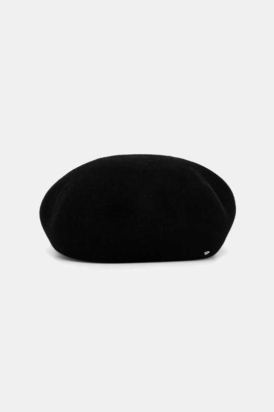 Weekend Max Mara beret wełniany PITTI 2525576014600 czarny AW25