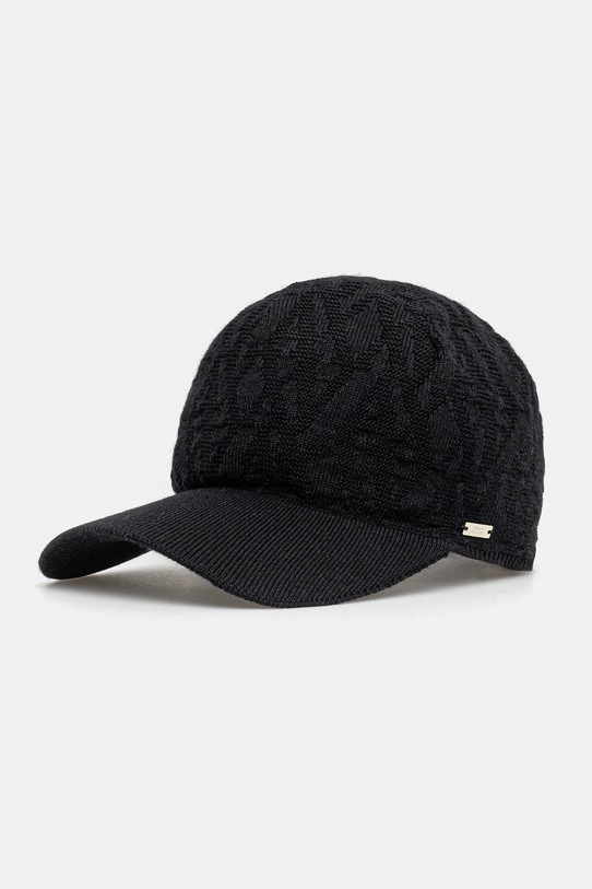 Кепка с добавлением шерсти Armani Exchange с примесью шерсти чёрный XW001494.AF11956