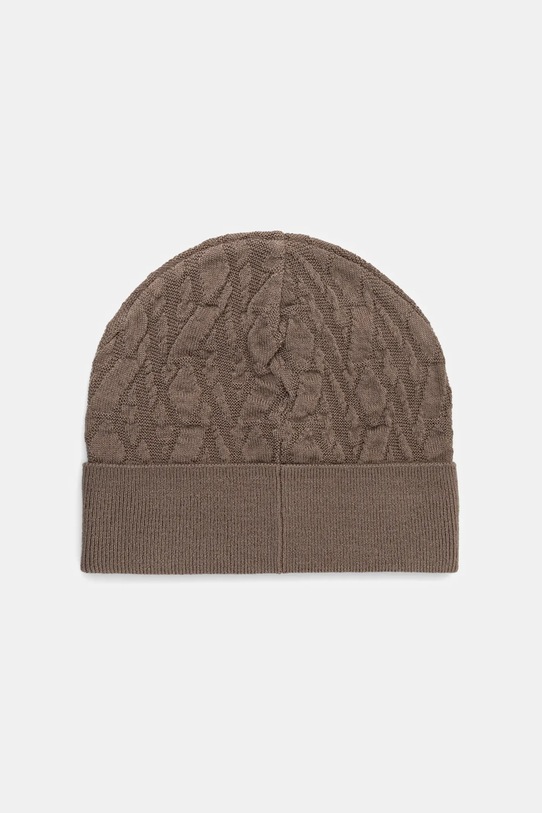 Armani Exchange czapka wełniana XW001495.AF11956 brązowy AW25