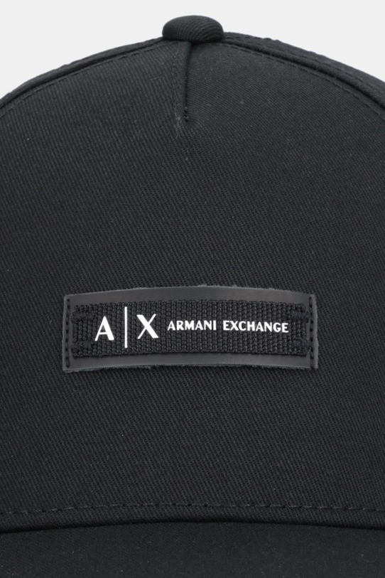 Armani Exchange czapka z daszkiem bawełniana XW001502.AF19099 czarny AW25