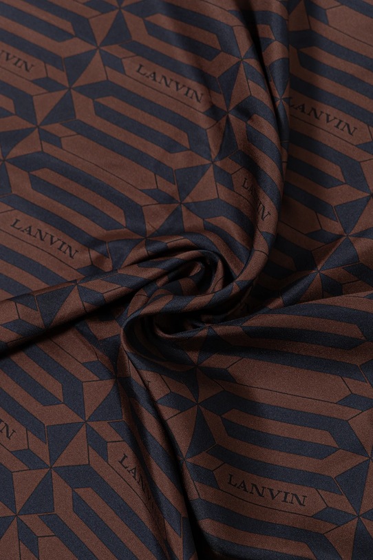 Akcesoria Lanvin chusta jedwabna 710003812 brązowy