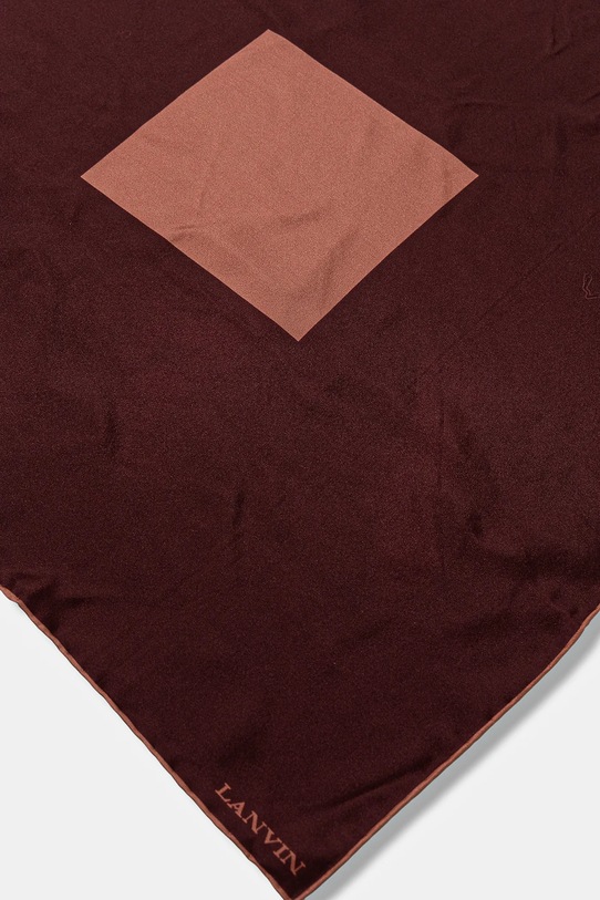Hodvábna šatka Lanvin 710008571 oranžová AW25