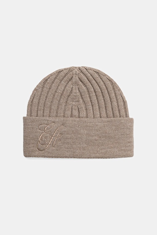 Вовняна шапка Emporio Armani тонкий бежевий EW003120.AF19981