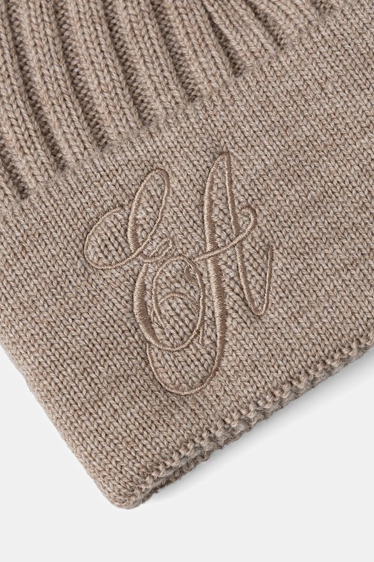 Вовняна шапка Emporio Armani EW003120.AF19981 бежевий AW25