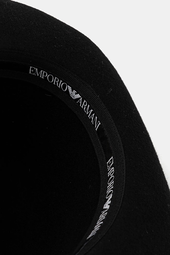 Emporio Armani kapelusz wełniany EW003151.AF20030 czarny