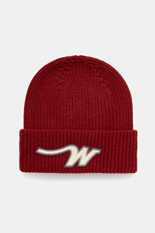Vlněná čepice Weekend Max Mara ALBEN vlna červená 2525576025600