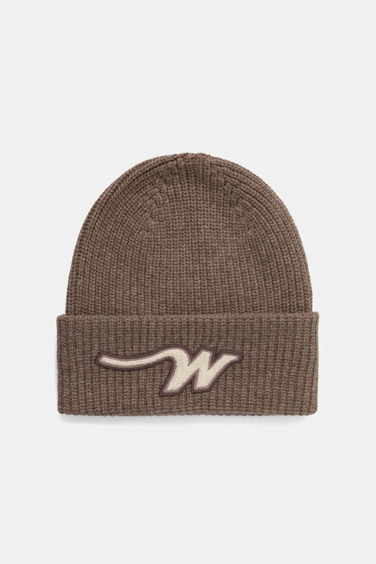 Weekend Max Mara căciulă de lână ALBEN imprimeu bej 2525576025600